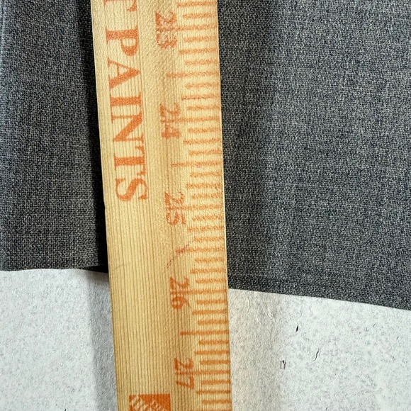 J Crew Voyage Thompson Wool Dress Pants Men's 34x26 (Actual) Gray Flat Front - Picture 8 of 10